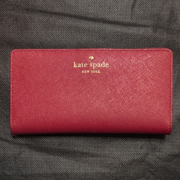 kate spade Handbags - Kate Spade Cherry Red Bifold Small Wallet In Excellent Condition!